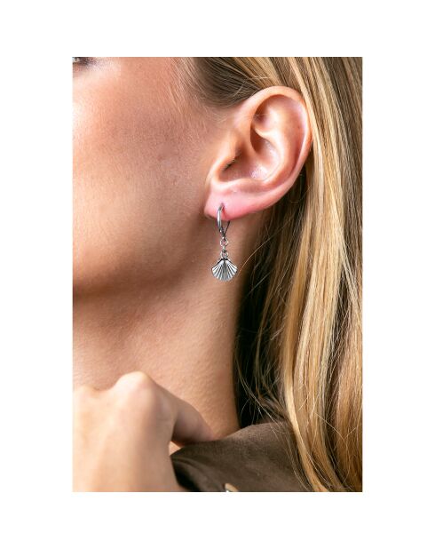 Boucles d'oreilles Nymph argentées