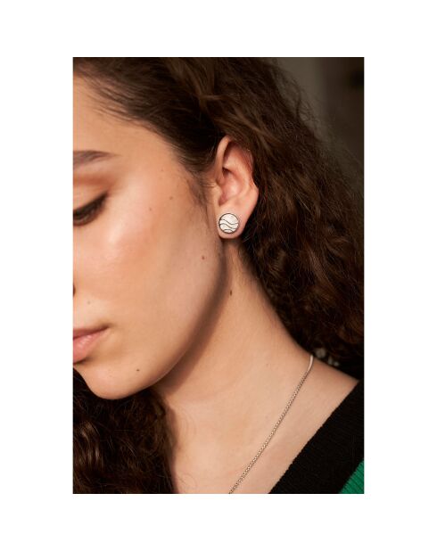 Boucles d'oreilles Moonshine argentées