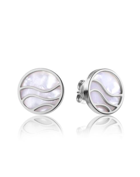 Boucles d'oreilles Moonshine argentées