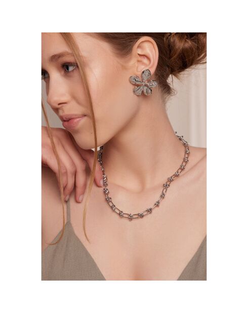 Boucles d'oreilles Zavira argentées