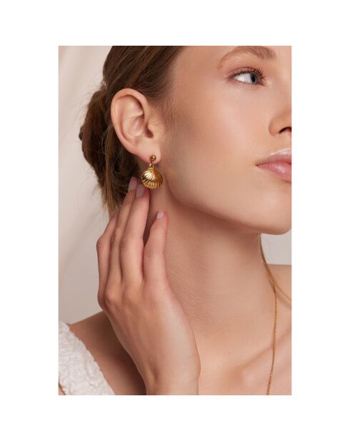 Boucles d'oreilles Orisca dorées