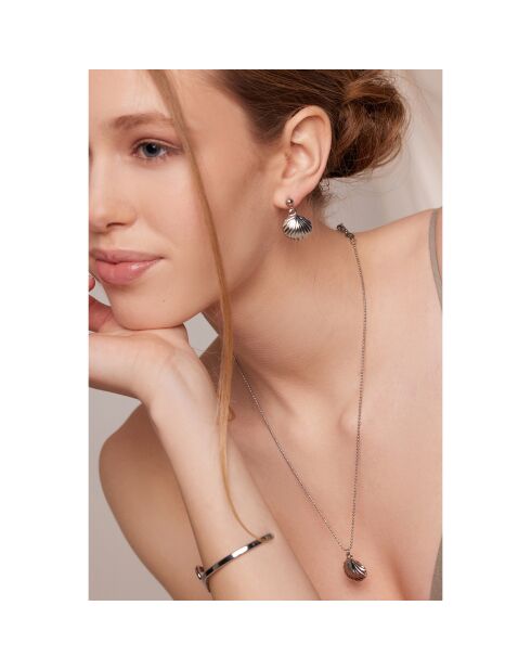 Boucles d'oreilles Orisca argentées