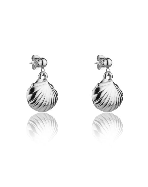 Boucles d'oreilles Orisca argentées