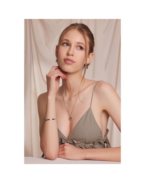 Boucles d'oreilles Orisca argentées