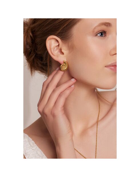 Boucles d'oreilles Thalina dorées