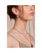 Boucles d'oreilles Thalina argentées