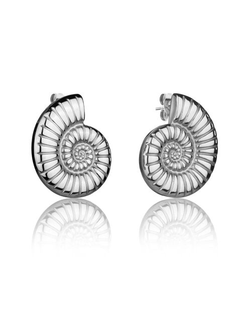 Boucles d'oreilles Thalina argentées