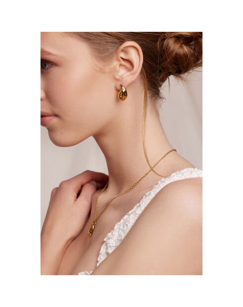 Boucles d'oreilles Lirien dorées