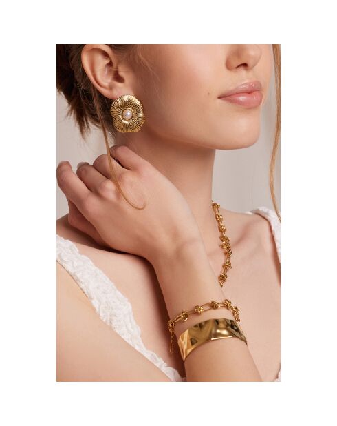 Boucles d'oreilles Zephyra dorées