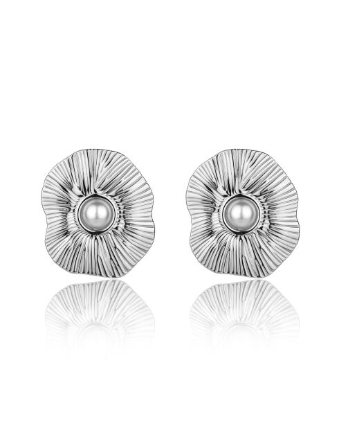 Boucles d'oreilles Zephyra argentées