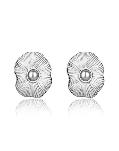 Boucles d'oreilles Zephyra argentées