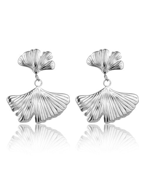 Boucles d'oreilles Mareva argentées