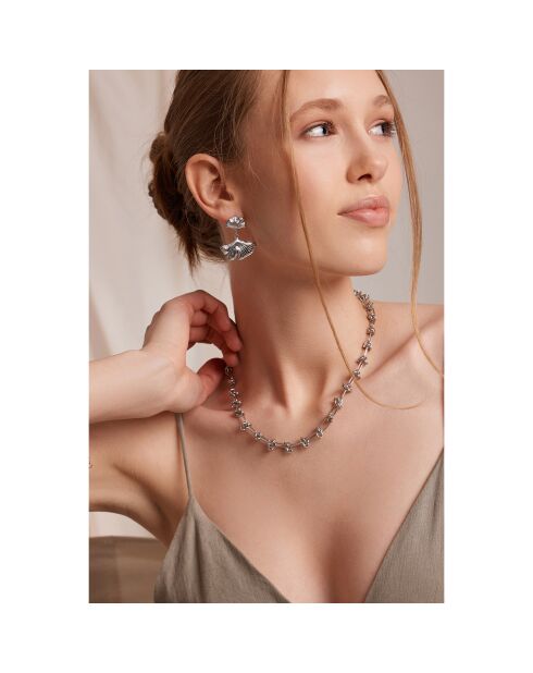 Boucles d'oreilles Mareva argentées