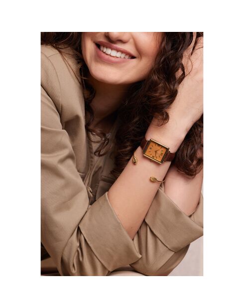 Montre Femme Boracay en Cuir marron