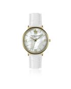 Montre Femme Pearl of the Sea en Cuir blanche