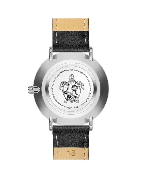 Montre Femme Maya Bay en Cuir noire