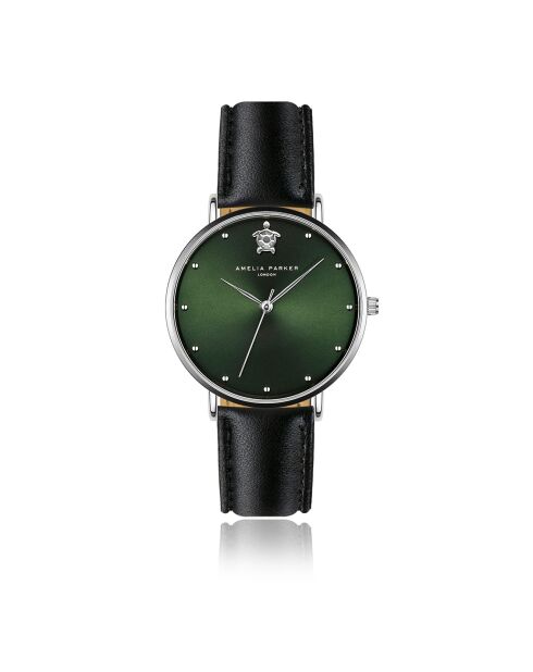 Montre Femme Maya Bay en Cuir noire
