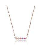 Parure Collier, Bracelet & Boucles d'Oreilles Butterfly Garden rose doré