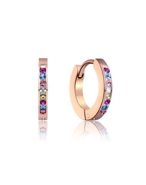Parure Collier, Bracelet & Boucles d'Oreilles Butterfly Garden rose doré