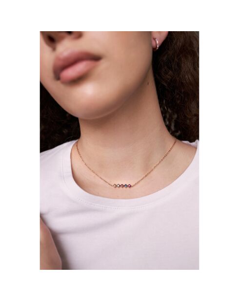 Parure Collier, Bracelet & Boucles d'Oreilles Butterfly Garden rose doré