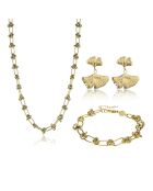 Parure Collier, Bracelet & Boucles d'Oreilles Nautia dorée