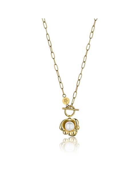 Parure Collier, Bracelet & Boucles d'Oreilles Pearl Nest dorée
