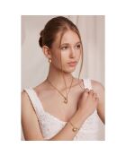 Parure Collier, Bracelet & Boucles d'Oreilles Pearl Nest dorée