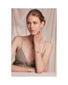 Parure Collier, Bracelet & Boucles d'Oreilles Pearl Nest argentée
