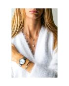 Set Montre Femme & Bracelet Capsule Grey en Acier argenté