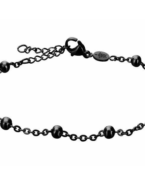 Set Montre Femme & Bracelet Petite Noir en Acier noir