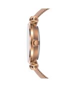 Set Montre Femme 2 Bracelets Gold Shore en Acier & Cuir rose doré/blanc