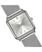 Set Montre Femme & Bracelet Plaza en Acier argenté