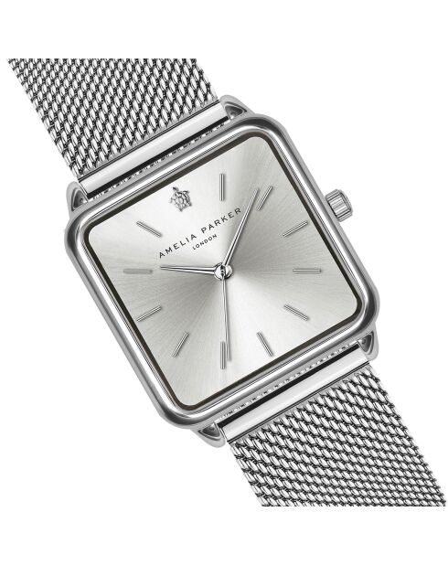 Set Montre Femme & Bracelet Plaza en Acier argenté