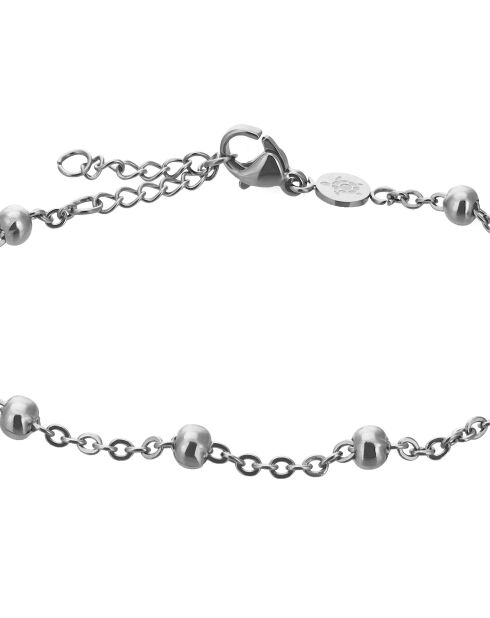 Set Montre Femme & Bracelet Plaza en Acier argenté