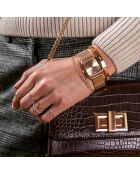 Set Montre Femme & Bracelet Gold Plaza en Acier rose doré