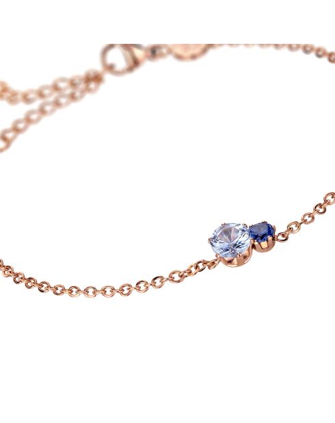 Set Montre Femme & Bracelet Bay en Acier rose doré