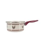 Casserole Gallina  beige/rouge - D.18 cm