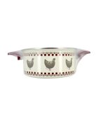 Olla Gallina beige/roja - D.24 cm
