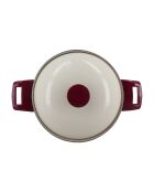 Olla Gallina beige/roja - D.24 cm