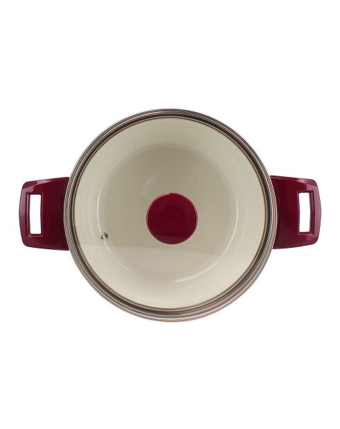 Gallina friteuse beige/rood - D.24 cm