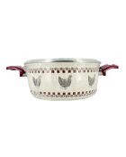 Gallina friteuse beige/rood - D.24 cm
