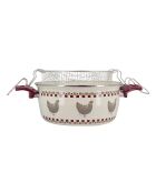 Gallina friteuse beige/rood - D.24 cm