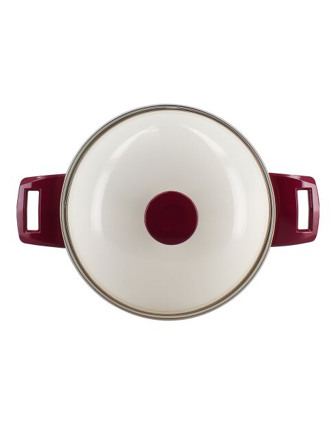 Vaso Gallina beige/rosso - D.24 cm