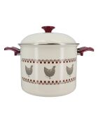 Vaso Gallina beige/rosso - D.24 cm