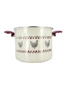 Vaso Gallina beige/rosso - D.24 cm