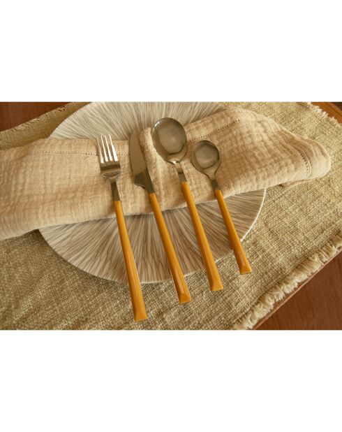 Ménagère Colorama safran - 24 Pièces