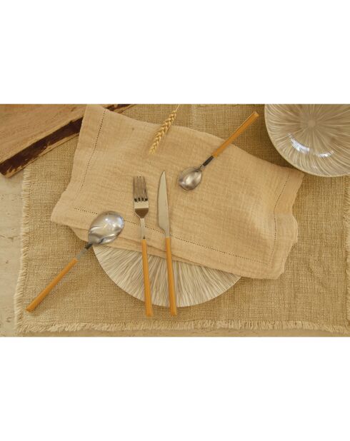 Ménagère Colorama safran - 24 Pièces