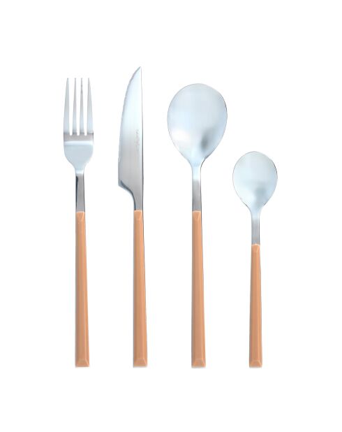 Ménagère Colorama noisette - 24 Pièces