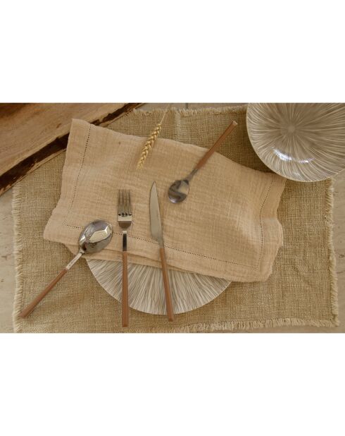 Ménagère Colorama noisette - 24 Pièces