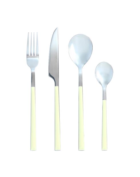 Ménagère Colorama crème- 24 Pièces